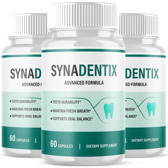 SynaDentix Advanced Dental Probiotic Formula for Healthy Teeth and Gums All Natural Syna Dentix 180 Capsules