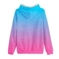 thumbnail image 3 of YUGYXL Womens Casual Long Sleeve Hoodies Trendy Gradient Color Lightweight Hooded Pullover Sweatshirt with Pocket Sky Blue M, 3 of 4