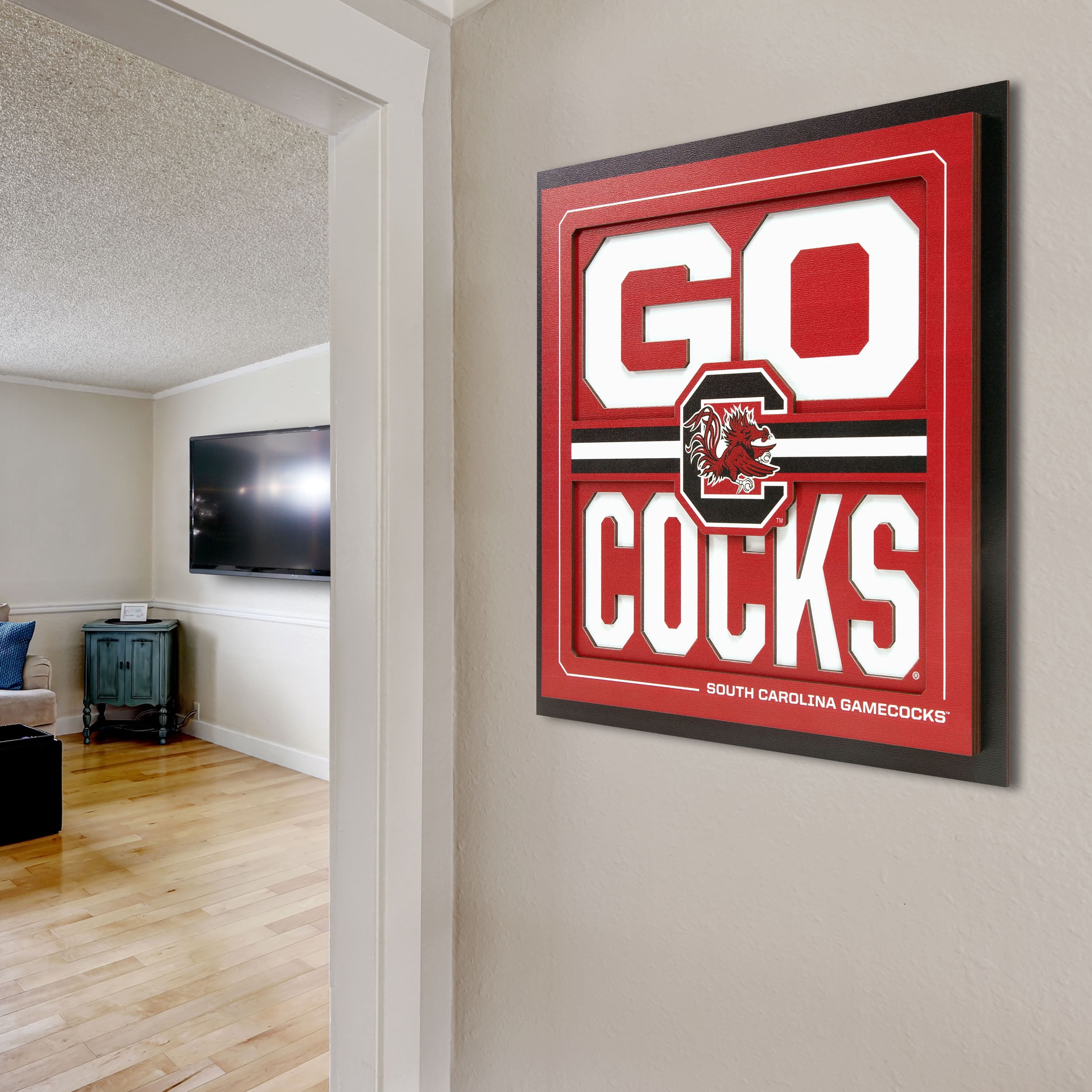 YouTheFan NCAA South Carolina Gamecocks Slogan Series 3D Wall Art