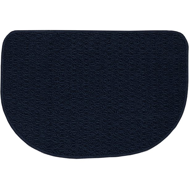 Mohawk Home Rank & File Solid Slice Kitchen Mat, Navy, 18" x 27