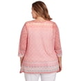 thumbnail image 2 of Larky Lark Womens Plus-Size Burnout Geometric Knit Top, 2 of 5