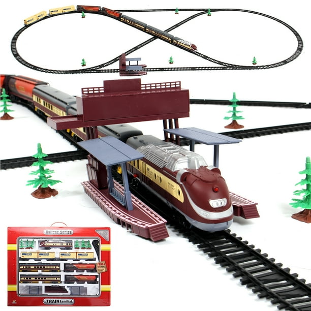 Large Electric Classic Train RAIL Vehicle Kid Toy Set Track