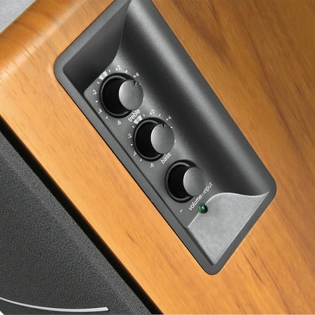 Edifier - R1280DBs Powered Bluetooth Computer Speakers, Bookshelf Speakers - 42W RMS - Soundfield Spacializer - Studio Monitors - Wood