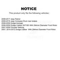thumbnail image 2 of Transit Auto Front Rear Disc Brake Caliper Rotors Drums Semi-Metallic Pads Shoes Wheel Cylinders and Hardware Kit (11Pc) for Car Jeep Patriot Compass Dodge Caliber Chrysler Sebring Avenger KC8-100945P, 2 of 11