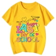 thumbnail image 3 of Hiijoy Big Girls Last Day of School Tshirt Letter Print Short Sleeve Loose Soft T Shirt, 3 of 3