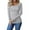 Gray, variant on Sherrylily Womens Long Sleeve Henley Shirts Ribbed Button Down Casual Tunic Tops