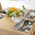 thumbnail image 4 of Ambesonne Yellowstone Place Mats Set of 4, Canyon Forest View, Standard Size, Brown, 4 of 6