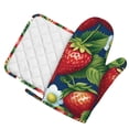 thumbnail image 2 of Disketp Strawberry2 Oven Mitts And Potholders Bbq Gloves-Oven Mitts And Pot Holders With Recycled Infill Silicone Non-Slip Cooking Gloves For Cooking Baking Grilling, 2 of 9