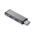 thumbnail image 2 of Carcasa de aleación de aluminio de alta velocidad, 3 puertos USB 3,0, expansión divisora de HUB múltiple para adaptador de ordenador portátil de PC de escritorio, 2 of 2