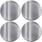 4 x 50mm 3D Domed Car Wheel Centre Rims Silver Stickers Decals for Caps Vehicle Auto Tuning Emblem A 9750