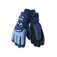 thumbnail image 2 of MAIHAN-Kids Waterproof Winter Gloves Warm Snow Gloves Boys Girls Ski Gloves Toddler Mittens Windproof, Cartoon Print Snow Gloves for Boys Girls 7-10 Years(A-Dark Blue), 2 of 7
