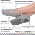 thumbnail image 2 of 4Pairs Non-Slip Yoga Ballet Hospital Grip Socks Pink, 2 of 7