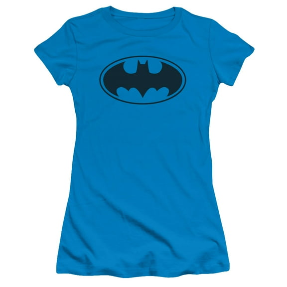 Batman - Black Bat - Juniors Teen Girls Cap Sleeve Shirt - Small