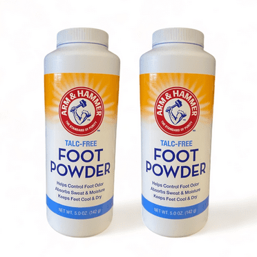 Arm & Hammer Talc-Free Foot Powder 5oz, Pack of 2