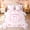 Pink D, variant on meiyoeat Preppy Letter E Full Size Bedding Sets for Kids Girls, Princess Bow Lace Full Size Bed in a Bag for Bedroom, Pink White, Pink Reversible, 7pcs