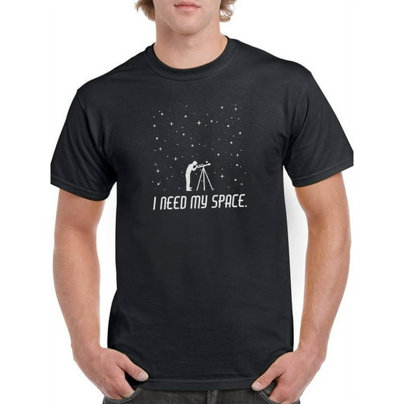 Need My Space, Night Sky T-Shirt Men -Smartprints Designs, Male XX-Large