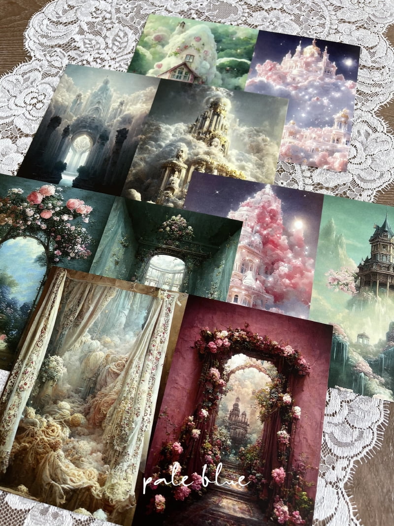 22 Sheets Dreamland Gateway Scrapbook Paper - A5 Size DIY Junk Journal Material for Creative Crafting