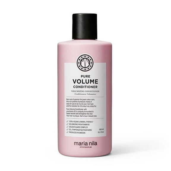 Maria Nila Pure Volume, Conditioner 10.1 Fl Oz, Vitamin B5 Gives Volume to Thin & Fine Hair, 100% Vegan & Sulfate/Paraben free