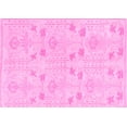 thumbnail image 1 of Ahgly Company Indoor Rectangle Abstract Pink Modern Area Rugs, 7' x 9', 1 of 4