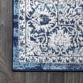 thumbnail image 5 of JONATHAN Y MODERN PERSIAN 8' Square Area Rug, Vintage Medallion - Navy/Light Gray, MDP100B-8SQ, 5 of 6
