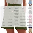 thumbnail image 3 of WXLWZYWL Ladies Plus Size Solid High Waist Casual Shorts Summer Relaxed Short Pants with Elastic Waistband and Buttons, 3 of 6