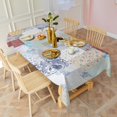 thumbnail image 3 of Pioneer Flower Floral Print Pattern Rectangle Tablecloth 60"x102",Waterproof Polyester Rectangle Table Cloth, Wipeable Spillproof Polyester Tablecloth for Dining, Camping, Indoor and Outdoor, 3 of 6