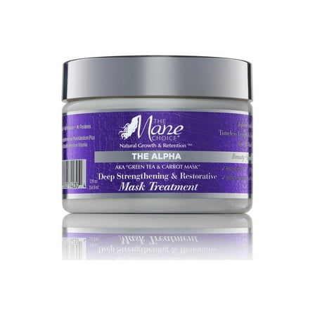 The Mane Choice Deep Strengthening & Restorative Mask Treatment Green Tea & Carrot 12 oz.