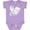Lavender, variant on Lung Cancer Awareness White Ribbon Around Heart Boys or Girls Baby Bodysuit