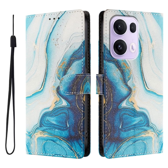 FOXDOCK Funda Tipo Cartera para OPPO Reno 13 Pro 5G con Soporte y Correa – Diseño de Patrones Lindos
