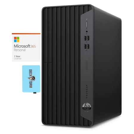 HP ProDesk 400 G7 Microtower Home/Business Mini Desktop (Intel i5-10500 6-Core  Intel UHD 630  32GB RAM  Win 11 Home) with Microsoft 365 Personal   Dockztorm Hub