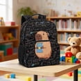 thumbnail image 2 of Jeiento Cute Capybara Kids Preschool Backpack for Toddler Girls, 13.5 Inch Lightweight School Bag for 3-5 Year Old, Bookbag with 2 Front Pockets, 2 of 7