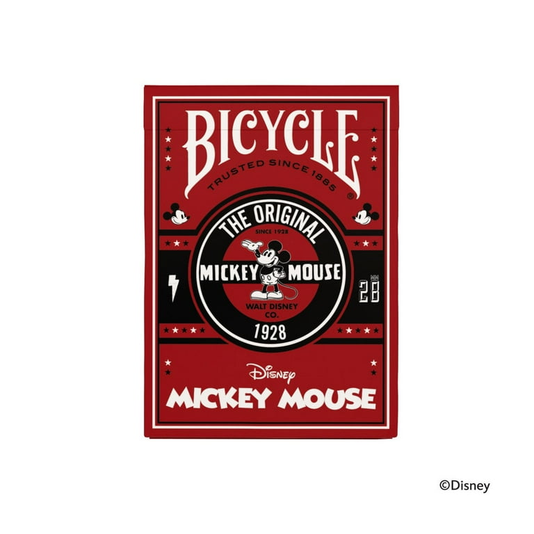 Bicycle Disney 1928 Mickey Mouse Playing Cards, Embossed Deck for