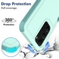 thumbnail image 3 of Decase Heavy-Duty Case for Samsung Galaxy S23,Dual Layer Military Grade Drop Protection Anti-Fingerprint Anti-Scratch Hard Back Cover Silicone Bumper Shockproof Protective Case for Galaxy S23,Mint, 3 of 5