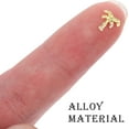thumbnail image 3 of LEORX Golden Alloy Nail Art Decor for DIY Manicure Charm Suitable for Nail Stickers Jewelry and Crafts, 3 of 5