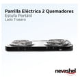 thumbnail image 3 of Parrilla Electrica Dos Quemadores Doble Termostato Estufa Nevashel, 3 of 5