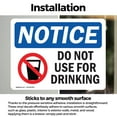 thumbnail image 2 of (2 Pack) Do Not Use For Drinking Sign, 2 of 6