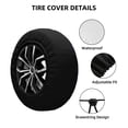 thumbnail image 2 of Rateoe Physical Formulas Pattern Tire Cover Wheel Protectors Weatherproof Wheel Covers Universal Fit for Trailer Rv SUV Truck Camper Travel Trailers Accessories-15 inch, 2 of 6