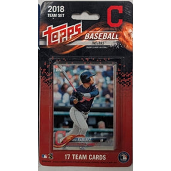 2018 Topps Cleveland Indians (Guardians) Factory Sealed Team Set Jose Ramirez Francisco Lindor