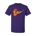 thumbnail image 2 of Wild Bobby, Mythical Fiery Phoenix, Pop Culture, Men Graphic Tees, Purple, 4XL, 2 of 3
