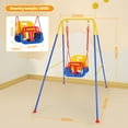 thumbnail image 5 of Toddler Swing Set, 3 in 1 High Back Baby Swing Set, Kids Chair Secure Swing Seat, Detachable Swing Seat for Playground Indoor Outdoor, Yellow, 5 of 5