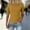 Yellow, variant on JDQJBZ Summer Womens Tops,Womens Tops Half Sleeves Blouse For Women Multi Color Knit Neck Casual Top Spring Summer Daily Tee