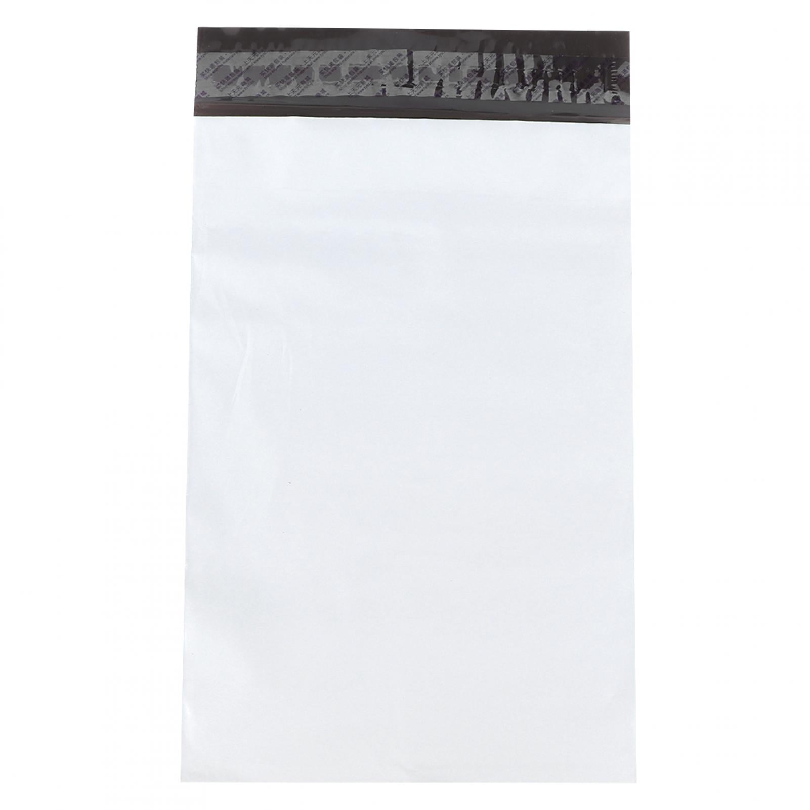 Heavy Duty Poly Mailers Shipping Bags, Self-Sealing Waterproof Mailing Envelopes, White Outside Black Inside Courier Packaging Bags for Shipping and Moving, 9.8 x 15.4 Inches / 25 x 39 cm, 100 Count