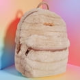thumbnail image 4 of Jessica Simpson Mini Plush Backpack for Women for Going Out, Work, Commuting & Traveling in Strawberry Cream, 4 of 6