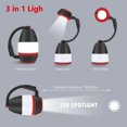 thumbnail image 4 of Lampe de Camping LED Multifonctionnelle, Lampe de Table Étanche IPX4, Lampe de Tente Portable Extérieure, Lanterne Combo LED Pliable Rechargeable, 4 of 5