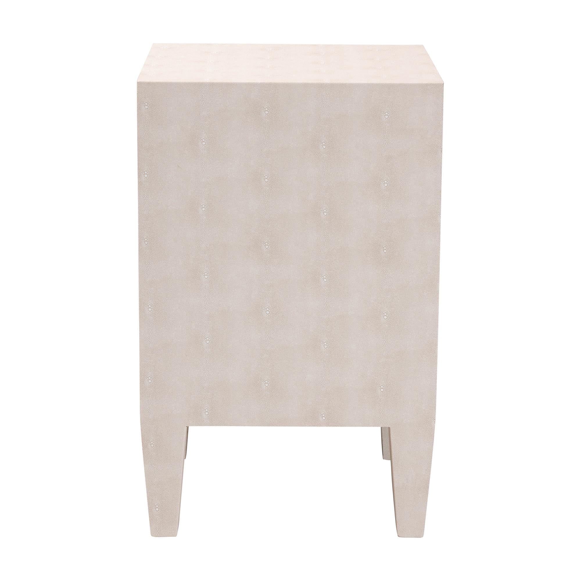 Baxton Studio Leyna Modern End Table, 3-Drawer, Brass