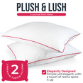 thumbnail image 2 of Empyrean Bedding  Bed Pillows - Premium Pillows Set of 2 - Perfect for Stomach, Side and Back Sleepers - White King - Set of 4, 2 of 5