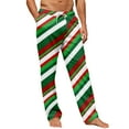 thumbnail image 5 of Dwelliawo Men's Pajama Pants Plaid Comfy Lounge Pj Pants Baggy Christmas Pajamas Plush Drawstring Sleep Pajama Bottom Green S, 5 of 6