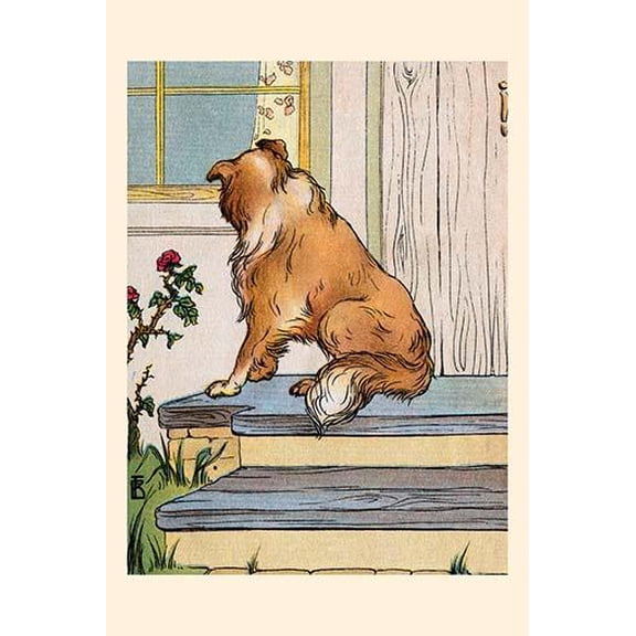 Old Prince Looked in the Window-Fine Art Canvas Print (20" x 30")