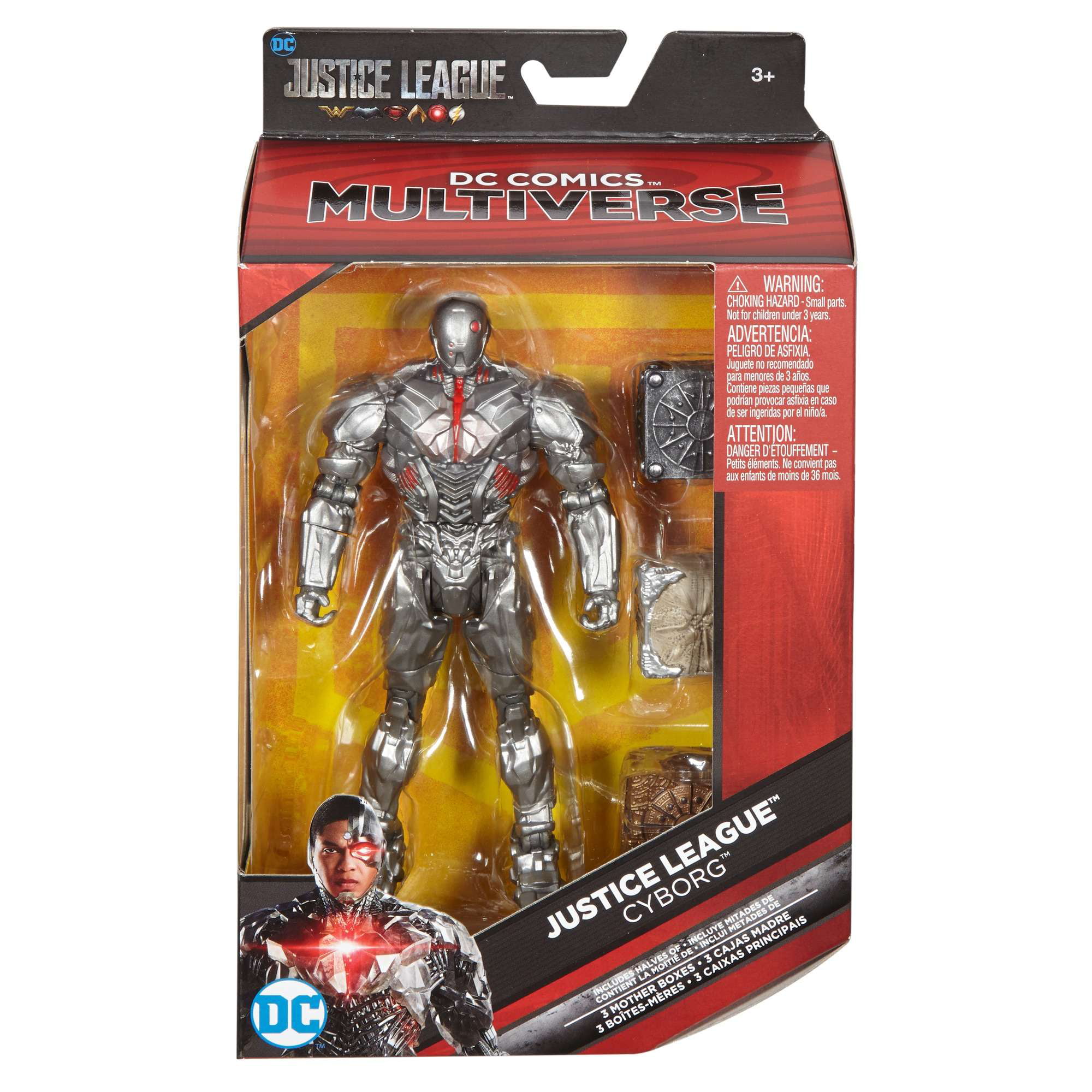 DC Multiverse Justice League Cyborg loose  Mint from 3 mother boxes 