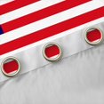 thumbnail image 4 of Manfei Classic Usa Flag Blackout Curtains Set of 2 (52x84 Each),Stars Stripe Curtain,White Navy, 4 of 7